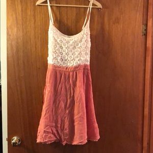 F21+ crochet dress adjustable straps